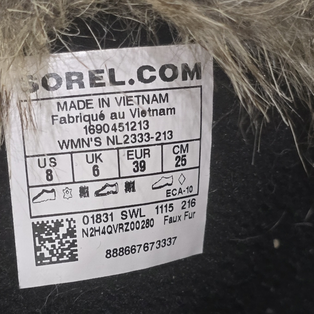 Sorel Women's TOFINO II BOOT Peatmoss/Black NL2333-213 SIZE 8 - Picture 6 of 8
